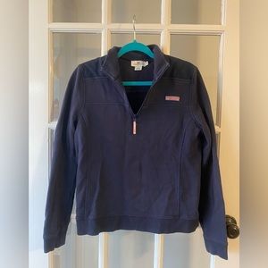 Vineyard Vines 1/4 Zip Pullover Sweatshirt Navy Blue Medium